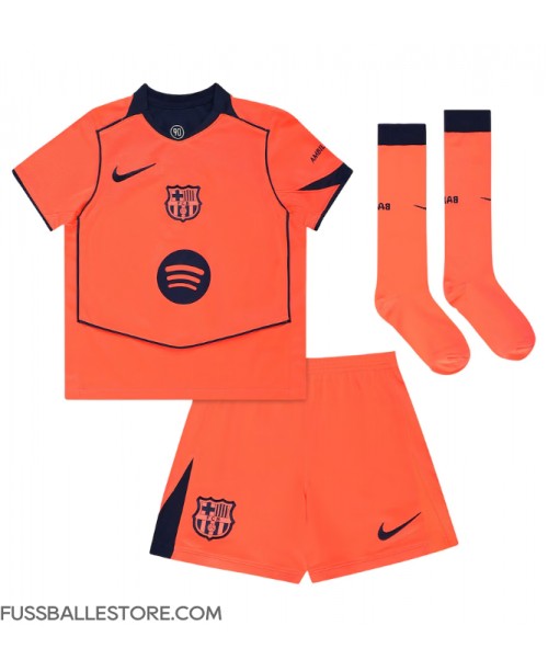 Günstige Barcelona Alejandro Balde #3 3rd trikot Kinder 2025-26 Kurzarm (+ Kurze Hosen)
